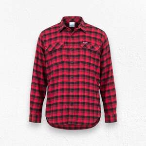Columbia Red Black Omni-Wick Buffalo Plaid Flannel Shirt Size XL Regular Fit